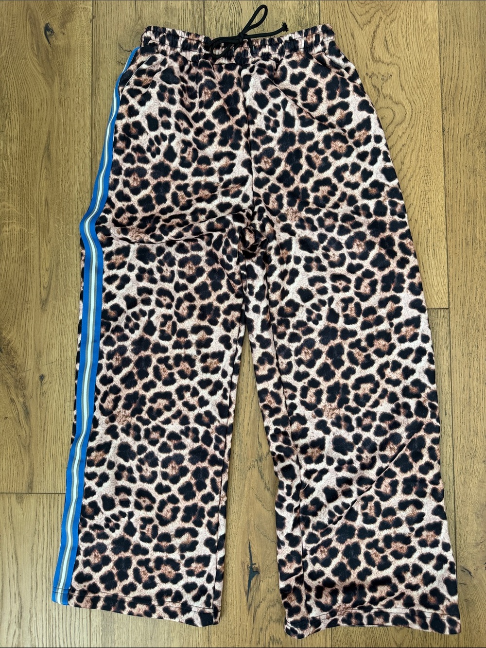 Leopard Stripe Track Pants